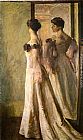 Gown Paintings - The Heliotrope Gown by Joseph Rodefer de Camp